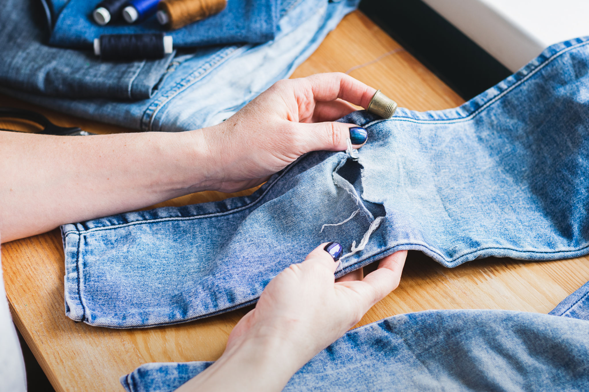sewing clothes