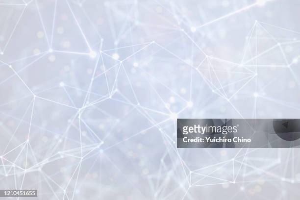 abstract wire network connection - bianco foto e immagini stock
