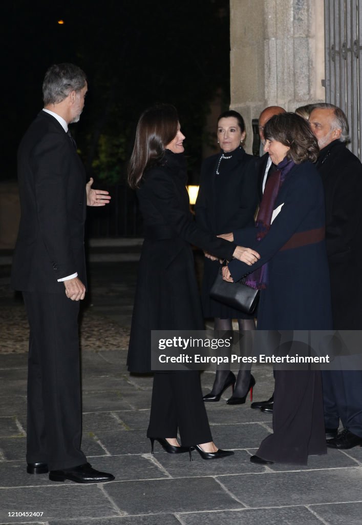 Spanish Royals Attend Placido Arango's Funeral