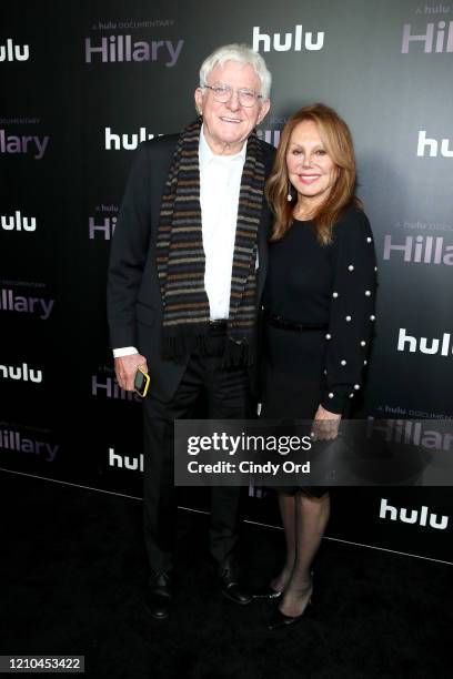 Phil Donahue and Marlo Thomas attend the "Hillary" New York Premiere at Directors Guild of America Theater on March 04, 2020 in New York City.