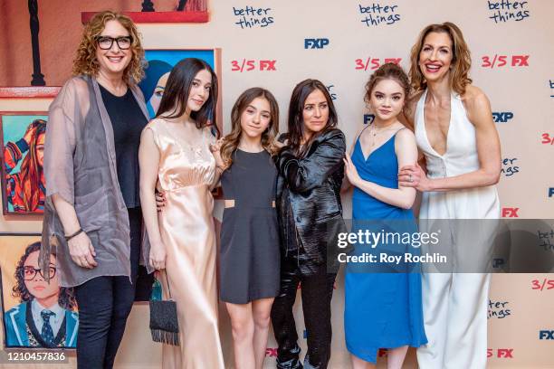 Judy Gold, Mikey Madison, Olivia Edward, Pamela Adlon, Hannah Alligood and Alysia Reiner attend FX's "Better Things" Season 4 Premiere at the Whitby...