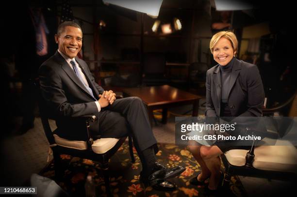 News anchor Katie Couric interviews President Barack Obama in Washington, D.C. In anticipation of his inauguration on the primetime special "Change &...