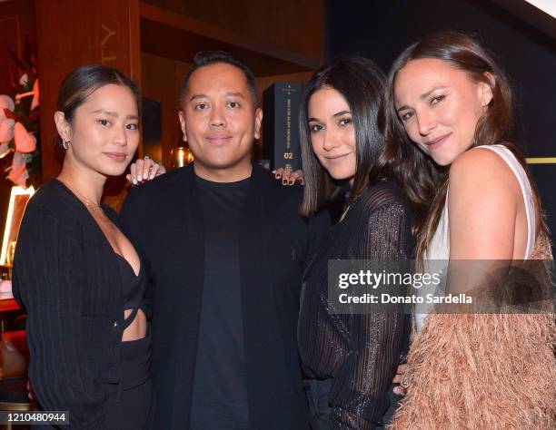 Jamie Chung, Rembrandt Flores, Emmanuelle Chriqui and Briana Evigan attend the American Vanity Skincare Launch Party at Sunset Tower on March 04,...