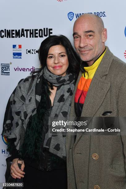 Director Stella di Tocco and actor Jean-Marc Barr attend the "Toute La Memoire Du Monde" festival at la Cinematheque on March 04, 2020 in Paris,...