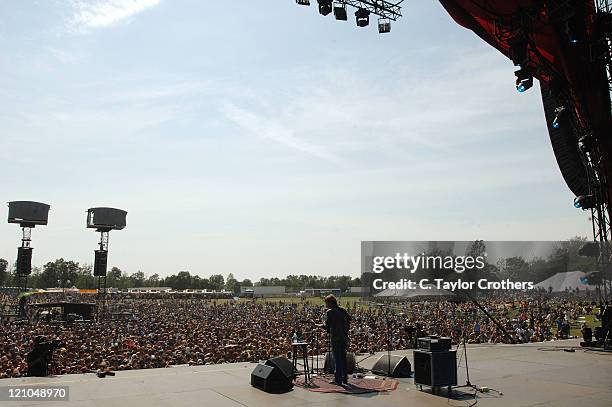 Trey Anastasio performs at The Odeum during Rothbury 2008 on July 6, 2008 in Rothbury, Michigan.