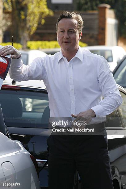 David Cameron sighting on April 23, 2010 in London, England.