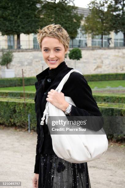 Helene de Fougerolles during Paris Fashion Week - Spring / Summer 2007 - Celine in Paris, France.