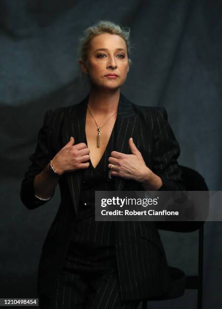 Asher Keddie attends the Cartier Into The Wild Launch Event on March 05, 2020 in Melbourne, Australia.