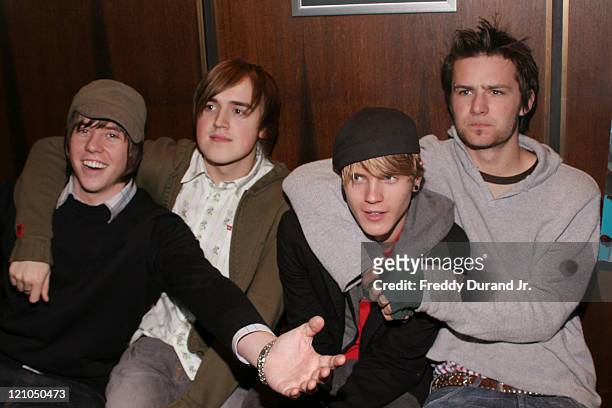 McFly during "Ice Age 2: The Meltdown" New York screening - Inside Arrivals at Ziegfeld Theater in New York, NY, United States.