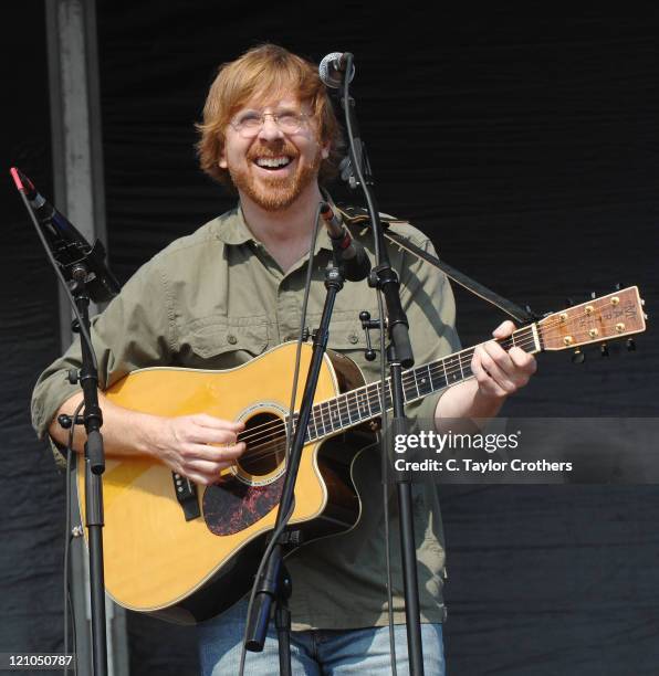 Trey Anastasio performs at The Odeum during Rothbury 2008 on July 6, 2008 in Rothbury, Michigan.