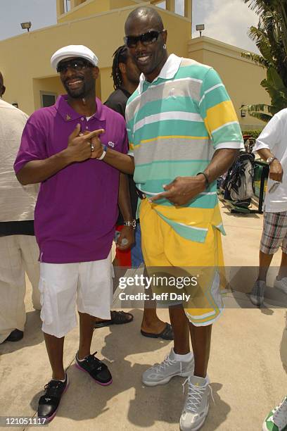 Irie and Terrell Owens attend the 2007 Deutsche Irie Weekend Celebrity Golf Tournament , Miami Beach , Florida