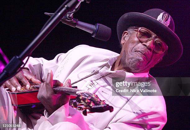 Bo Diddley during Bo Diddley Performs Live at the Borgata - August 4, 2006 at The Event Center at the Borgata in Altantic City, New Jersey, United...