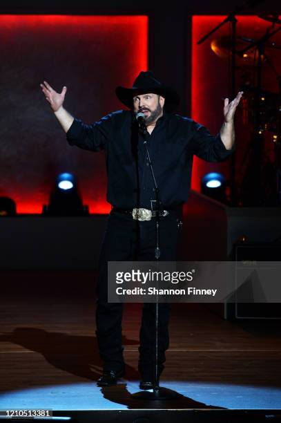 Garth Brooks performs at The Library of Congress Gershwin Prize tribute concert at DAR Constitution Hall on March 04, 2020 in Washington, DC.