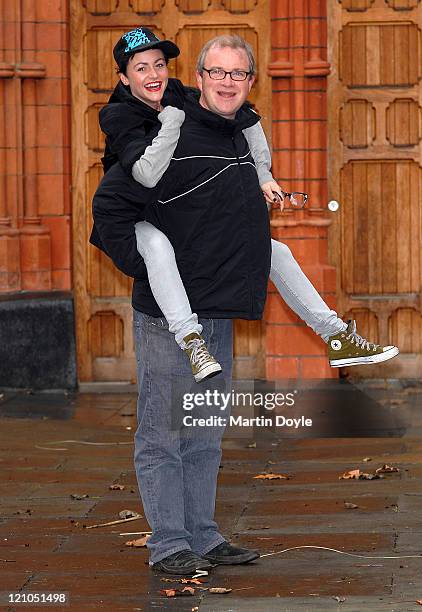 Jaime Winstone and Harry Enfield at "A Twisted Carol" photocall at the Tabernacle Arts Centre on November 30, 2007 in London, England.