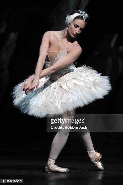 Lauren Cuthbertson as Odette/Odile in The Royal Ballet's production of Lev Ivanov and Marius Petipa's Swan Lake with added choreography by Liam...