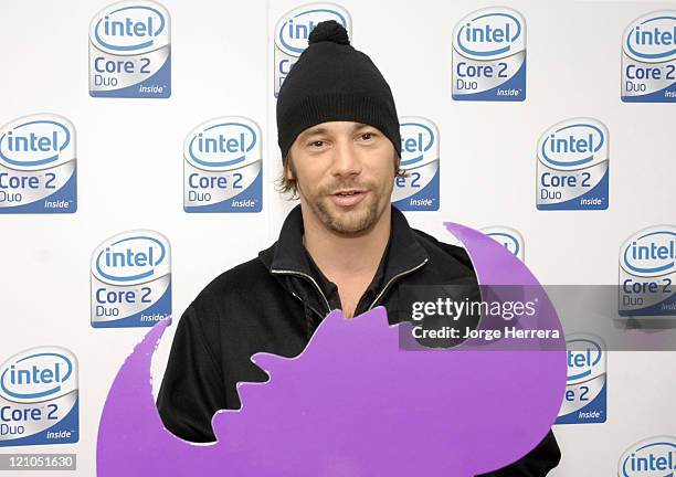 Jay Kay during Jay Kay Launches New Intel Promotion - Photocall at PC World in London, Great Britain.