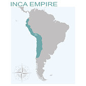vector map of the Inca Empire