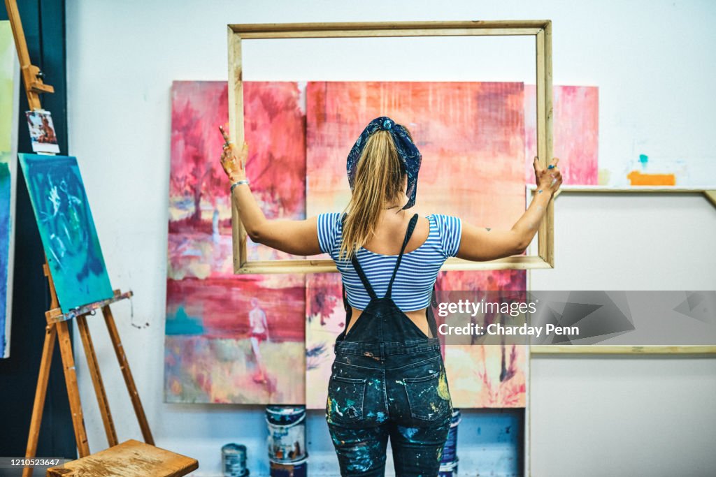 Ich kann es kaum erwarten, mein Kunstwerk zu rahmen