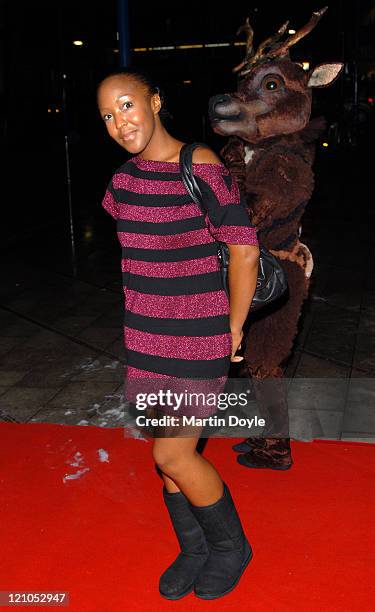 Angellica Bell attends the press night of "The Snowman" on December 6, 2007 at the Peacock Theatre in London, England.