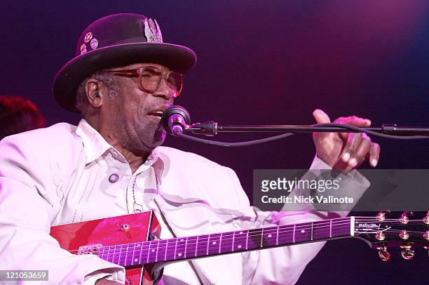 Bo Diddley during Bo Diddley Performs Live at the Borgata - August 4, 2006 at The Event Center at the Borgata in Altantic City, New Jersey, United...