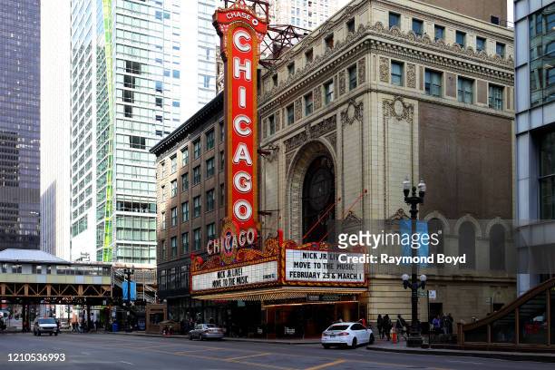 Chicago Theatre in Chicago, Illinois on March 1, 2020.