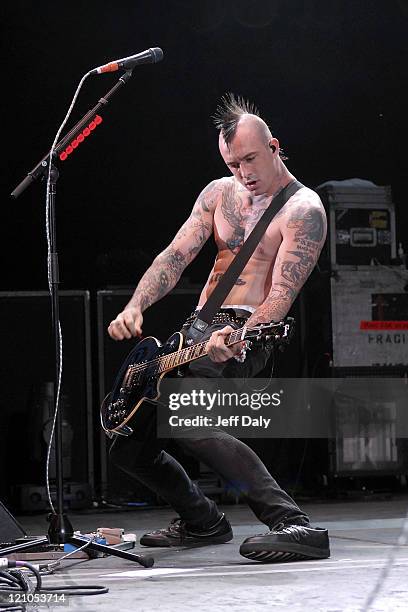 Craig Farbaugh of +44 during The Honda Civic Tour 2007 - June 16, 2007 at The Sound Advice Amphitheater in West Palm Beach, Florida, United States.