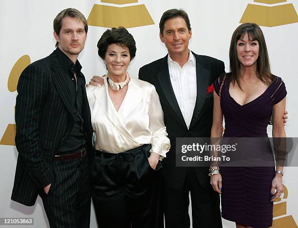 Alexander Martin, Gail Martin, Ricci Martin and Deana Martin arrive at The Recording Academy's Special Merit Awards Ceremony at Wilshire Ebell...