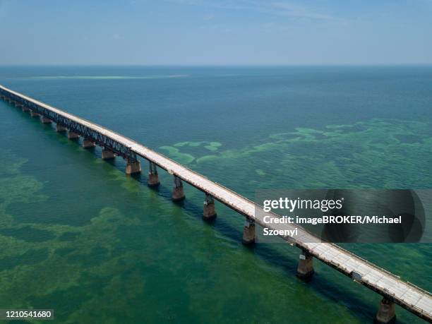 old bahia honda bridge, summerland key, overseas highway, florida keys, florida, usa - florida bridge stock pictures, royalty-free photos & images