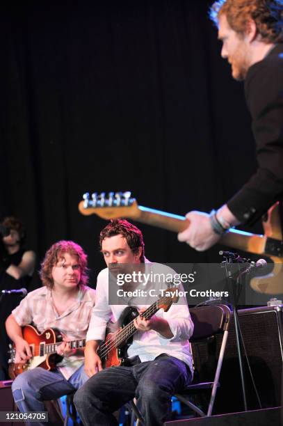 The Swell Season performs on stage during Bonnaroo 2008 on June 13th, 2008 in Manchester, Tennessee.