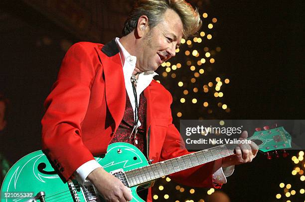 Brian Setzer during The Brian Setzer Orchestra in Concert at The House of Blues in Atlantic City - November 25, 2005 at The House of Blues in...