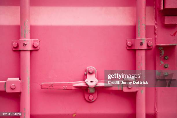 pink wall - cargo container texture stock pictures, royalty-free photos & images