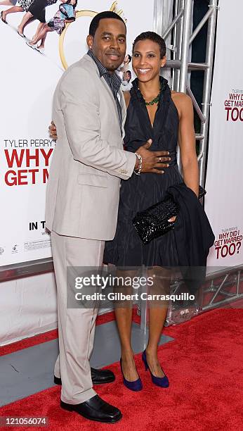 Actor Lamman Rucker and guest attend the special screening of "Why Did I Get Married Too" at the School of Visual Arts Theater on March 22, 2010 in...