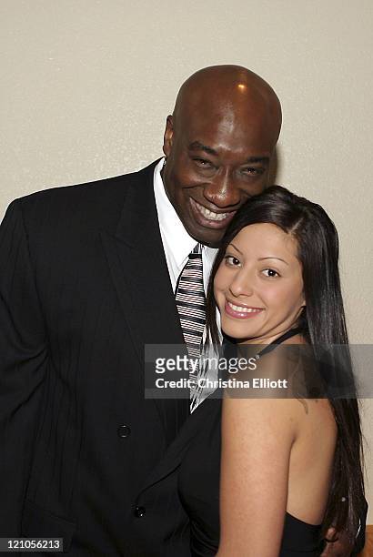 Michael Clarke Duncan and guest during 38th Annual Victor Awards by the City of Hope at Las Vegas Hilton in Las Vegas, Nevada, United States.