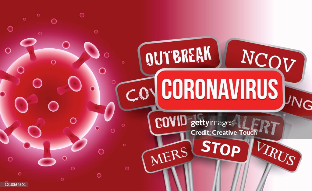 Virus Control Sign Virus Alert Signs High-Res Vector Graphic - Getty Images