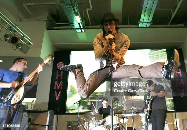 Maximo Park during Maximo Park Live In-Store Performance at HMV London - April 4, 2007 at HMV in London, Great Britain.