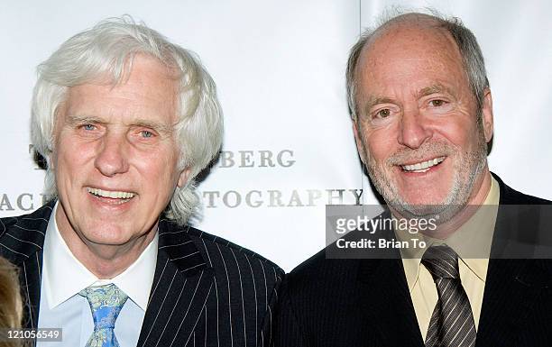 Photographers Douglas Kirkland and Greg Gorman arrive at The Annenberg Space For Photography's "L8S ANG3LES" Exhibit - Opening on March 25, 2009 in...