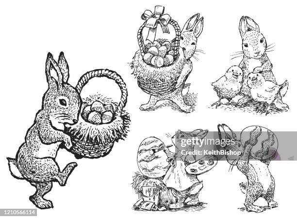 復活節兔子套裝 - 宗教節日 - easter bunny 幅插畫檔、美工圖案、卡通及圖標