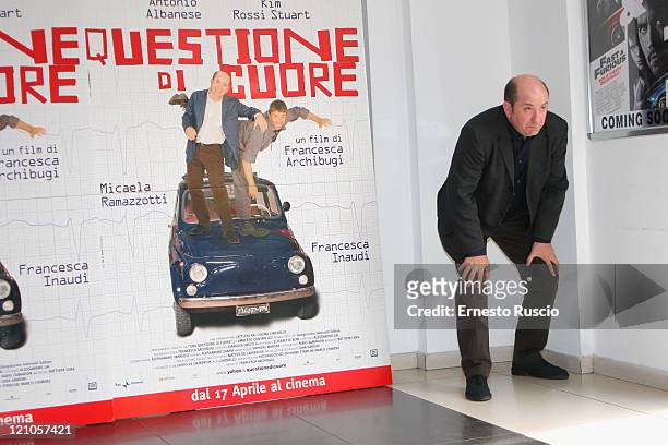 Actor Antonio Albanese attends 'Questioni Di Cuore' photocall at the Cinema Adriano on April 8, 2009 in Rome, Italy.