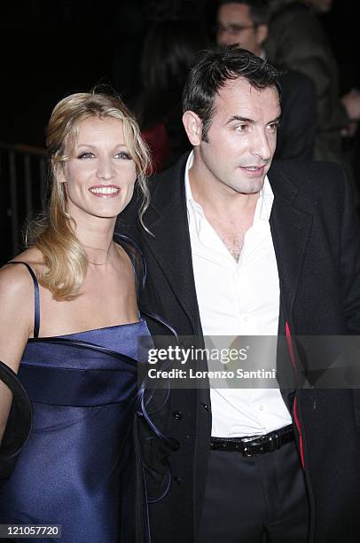 Alexandra Lamy and Jean Dujardin during 32nd Cesar Awards Ceremony - Arrivals at Theatre du chatelet in Paris, France.