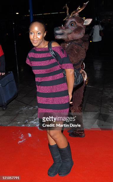 Angellica Bell attends the press night of "The Snowman" on December 6, 2007 at the Peacock Theatre in London, England.