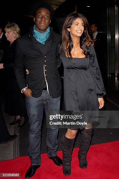 Andy Akinwolere and Konnie Huq arrive at the 12th British Academy Children's Awards at the London Hilton, Park Lane on November 25, 2007 in London,...