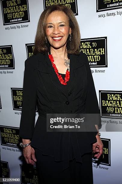 Actress/singer Marilyn McCoo arrives at "Back to Bacharach and David" Opening Night at The Music Box @ Fonda on April 19, 2009 in Hollywood,...