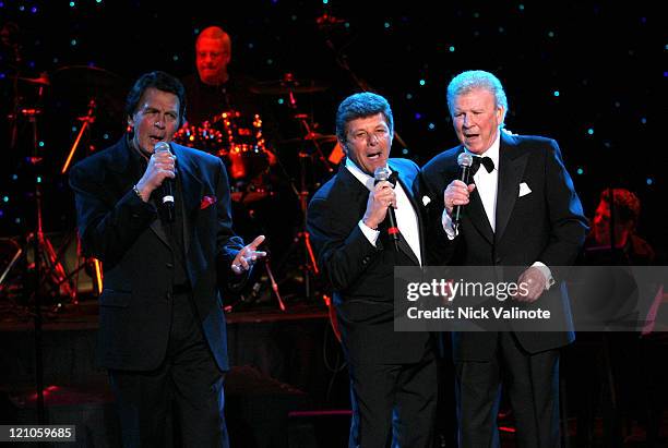 Fabian, Frankie Avalon and Bobby Rydell during Dick Fox's Golden Boys Starring Frankie Avalon, Fabian and Bobby Rydell in Concert - January 6, 2006...