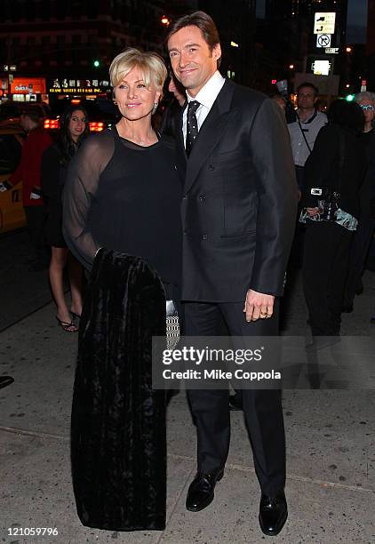 Actor Hugh Jackman and wife Deborra-Lee Furness attend the 5th Annual Worldwide Orphans Foundation Benefit Gala at Capitale on October 26, 2009 in...