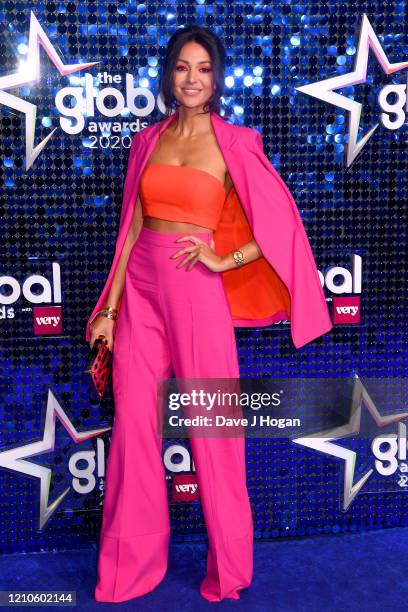 Michelle Keegan attends The Global Awards 2020 at Eventim Apollo, Hammersmith on March 05, 2020 in London, England.