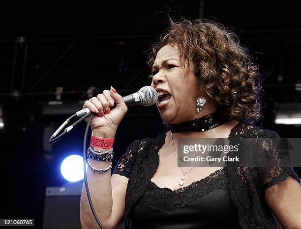 Candi Staton during Volvic Lovebox Weekender Music Festival - Day 1 at Victoria Park in London, United Kingdom.