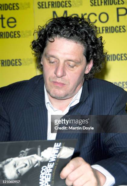 Marco Pierre White during Marco Pierre White Book Signing - August 23, 2006 at Selfridges in London, Great Britain.