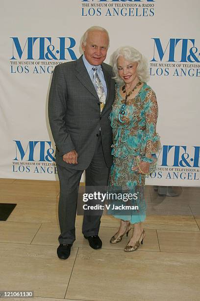 Buzz Aldrin and Lois Aldrin during Evening with Ted Koppel at Musuem of Television & Radio in Beverly Hills, CA, United States.