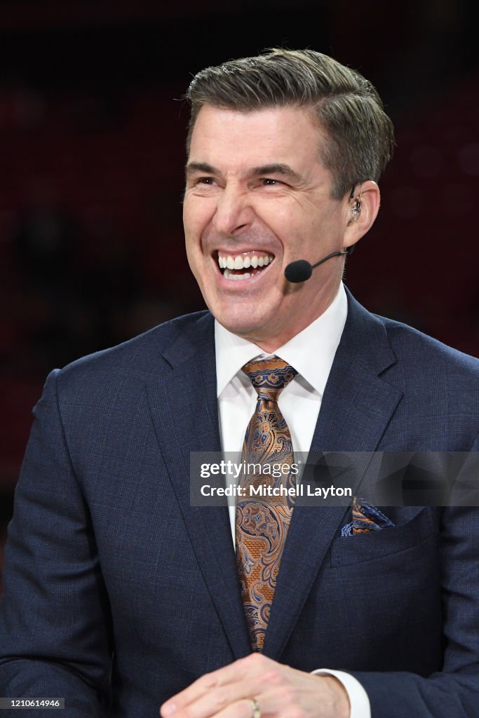 Game Day Analysts Rece Davis On Air During A College Basketball Game... News Photo - Getty Images