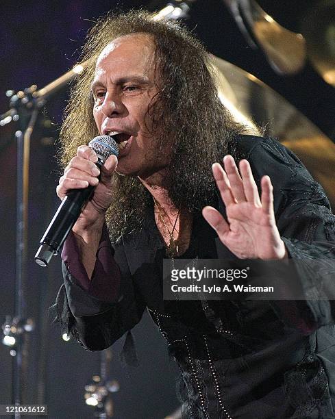 Ronnie James Dio of Heaven and Hell during Heaven and Hell and Megadeth in Concert at the Allstate Arena in Chicago - May 5, 2007 at Allstate Arena...